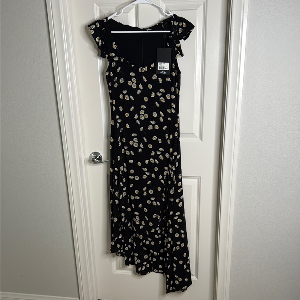 The Kooples Black Floral Maxi Dress